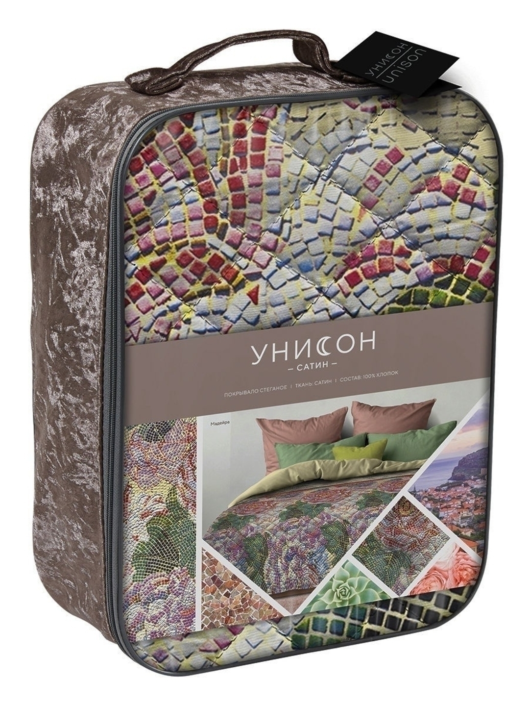 Покрывало стеганое хлопковое Унисон