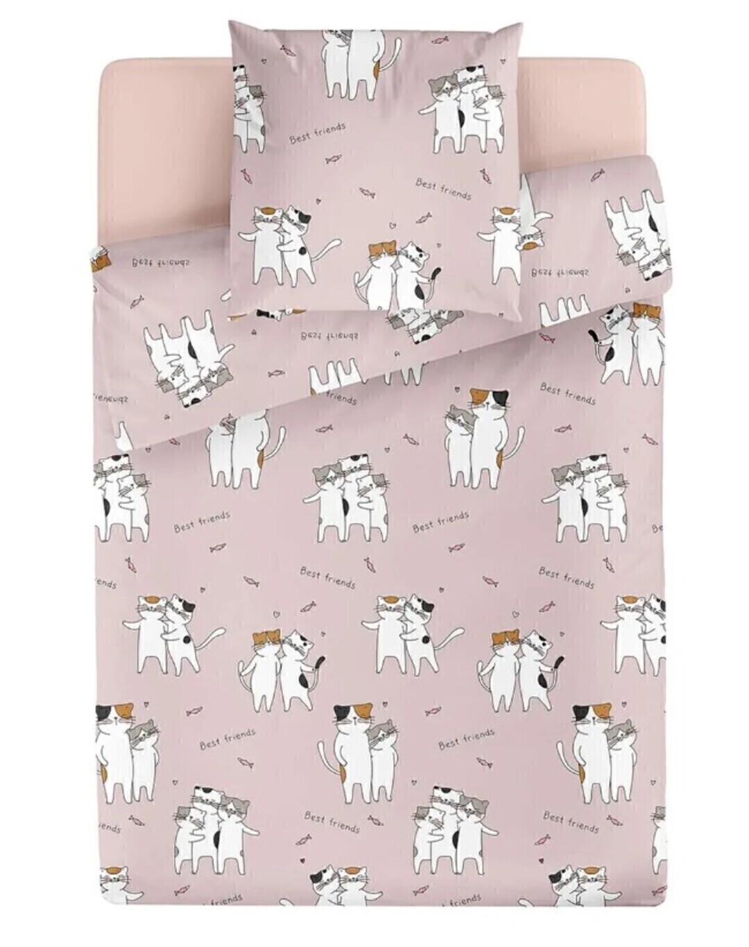 КПБ детский 1,5сп поплин (нав. 70*70) Браво Кидс New collection <5831-1+5112-1 Лучшие друзья>