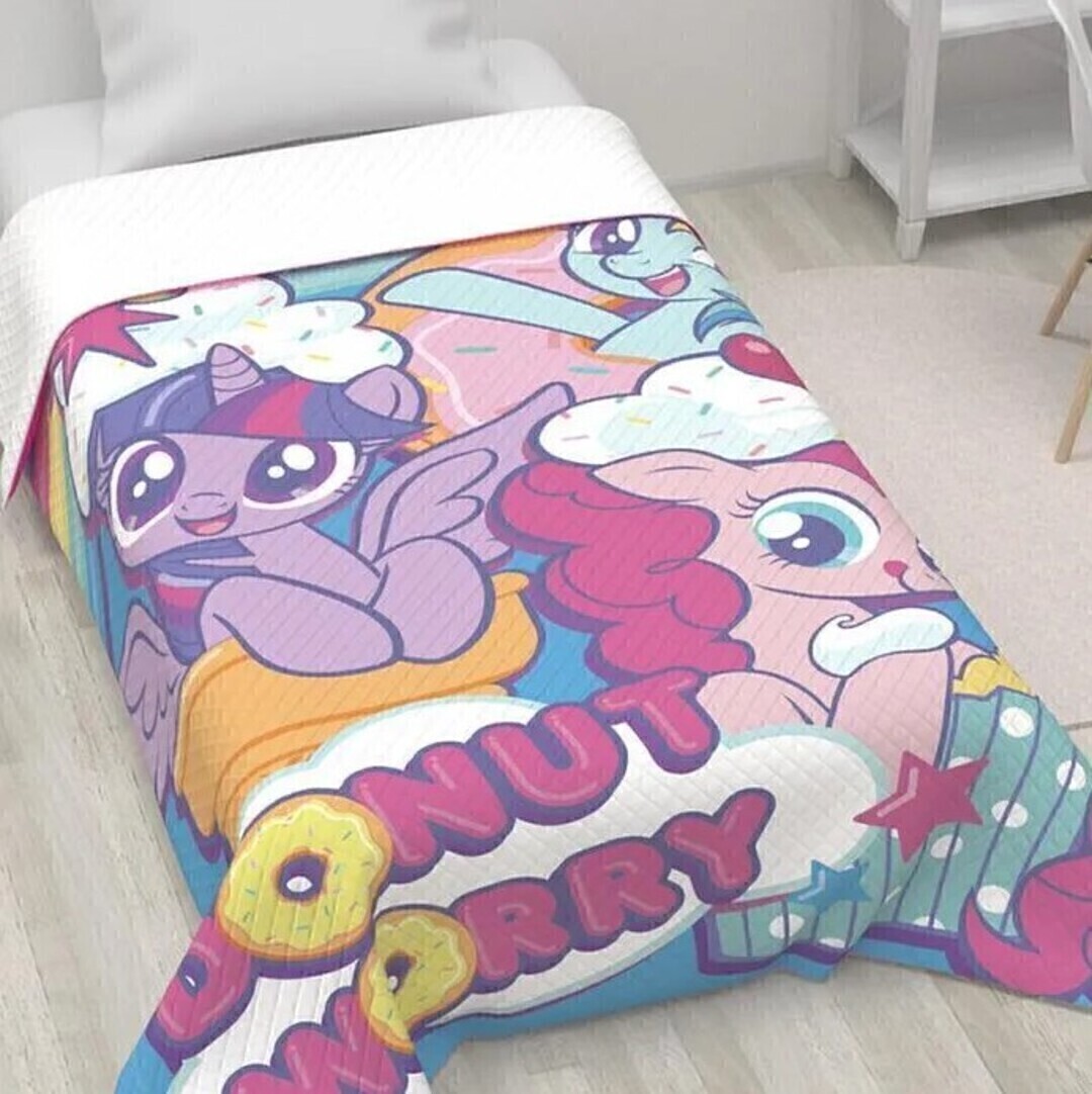 Покрывало детское ультрастеп Мульты, Donut worry My Little Pony