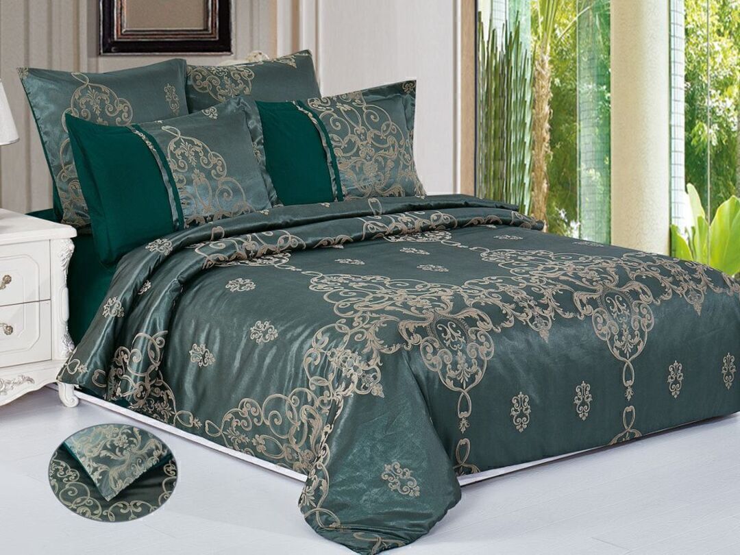 КПБ евро сатин-жаккард Satin Jacquard SG Клео <SG-116>