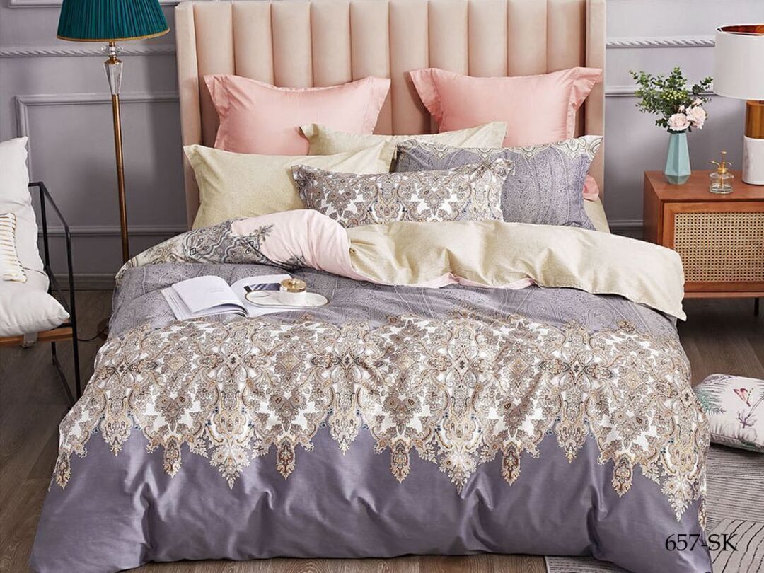 КПБ 2сп сатин в коробке (нав 70*70) Satin de Luxe SK Клео <657-SK>