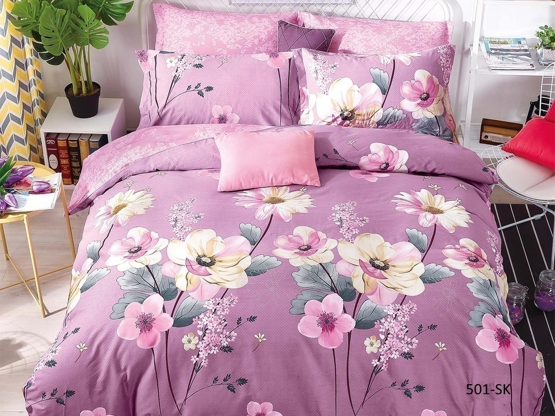 КПБ 2сп сатин в коробке (нав 70*70) Satin de Luxe SK Клео <501-SK>