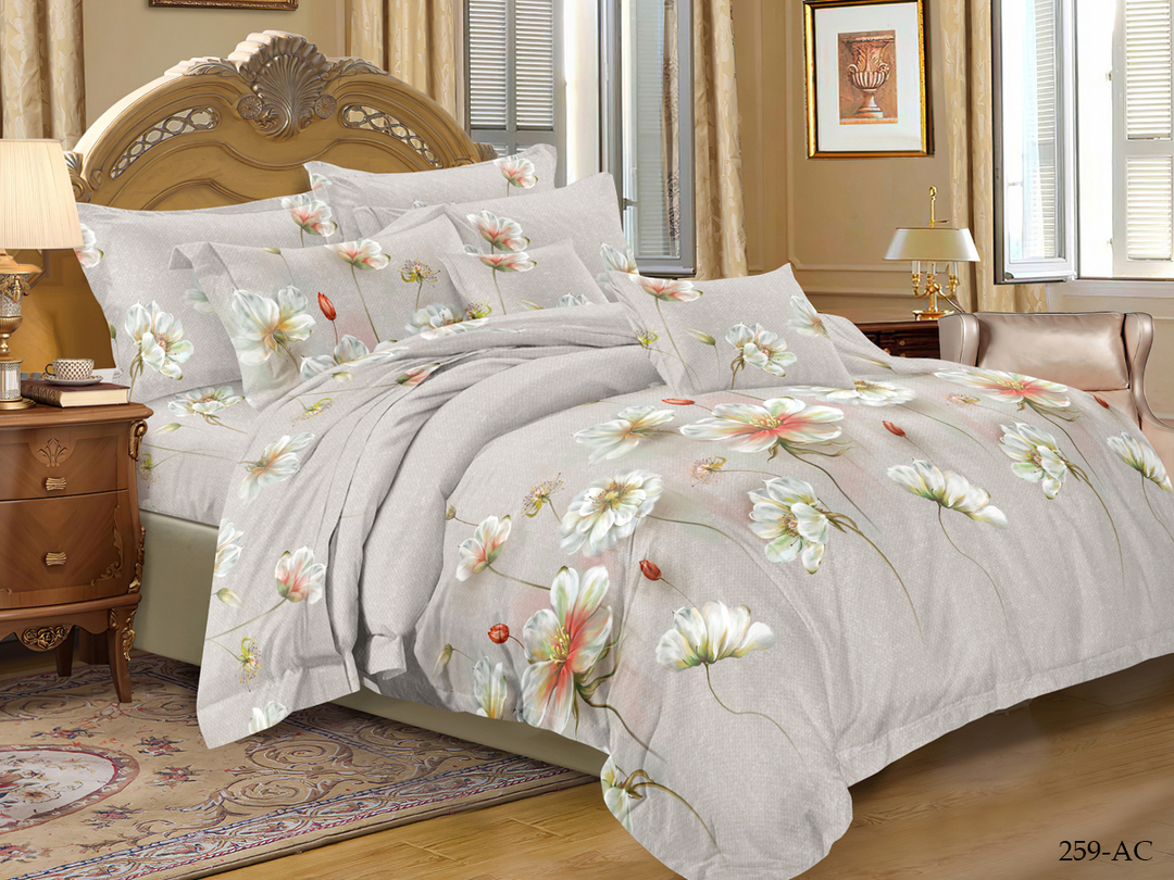 КПБ евро полисатин Art Color AC (нав. 50*70-2шт) Клео <AC-259>