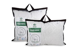Подушка хлопок, заменитель лебяжьего пуха тк поплин Реноме