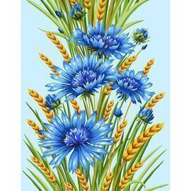 Полотно вафельное 50 наб Тейково<29315-1 Васильки> (арт.арт 60)